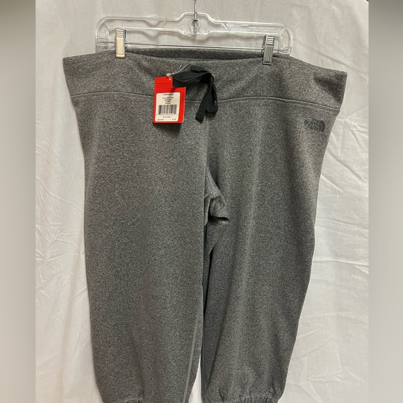 The North Face Pants - The North Face Grey Cropped Jogger Sweats for Women Sz XXL NWT